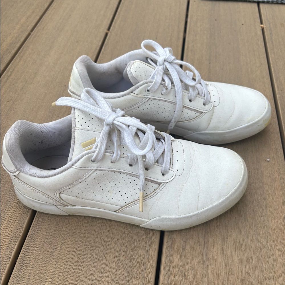 Adidas Spikeless Golf Shoes - White